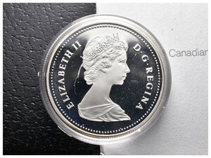 reverse: CANADA  - Dollaro argento 1982