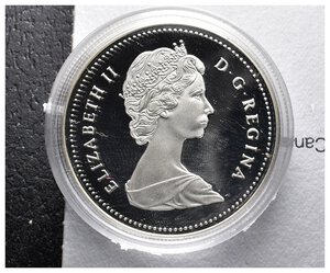 reverse: CANADA  - Dollaro argento 1988