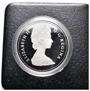reverse: CANADA  - Dollaro argento 1987