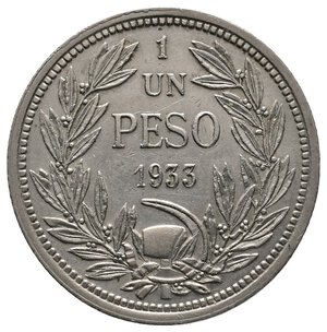 obverse: CILE - 1 Peso 1933