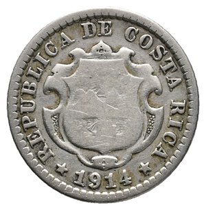 reverse: COSTA RICA - 10 Centimos argento 1914