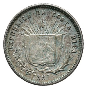 reverse: COSTA RICA - 5 Centavos argento 1887