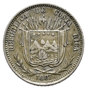 reverse: COSTA RICA - 10 Centavos argento 1887