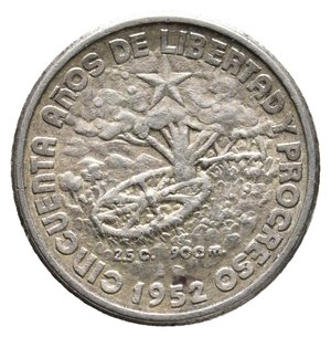 reverse: CUBA - 10 Centavos argento 1952