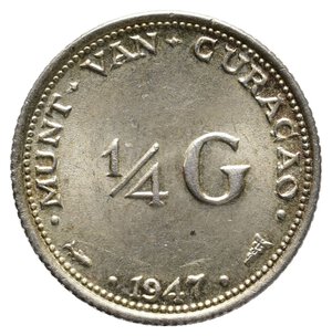 obverse: CURACAO - 1/4 Gulden argento 1947