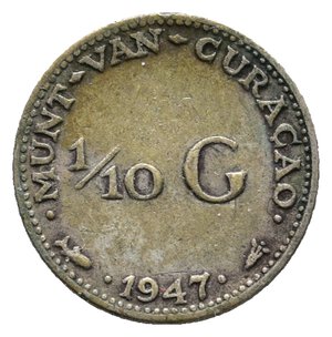 obverse: CURACAO - 1/10 Gulden argento 1947