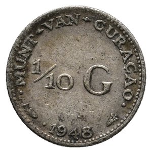 obverse: CURACAO - 1/10 Gulden argento 1948