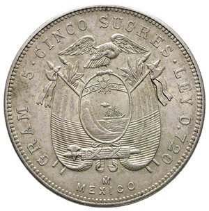 obverse: ECUADOR - 50 Sucres argento 1943