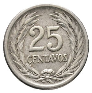 obverse: EL SALVADOR - 25 Centavos argento 1953