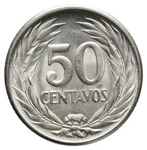 obverse: EL SALVADOR - 50 Centavos argento 1953 FDC