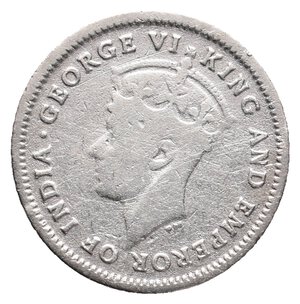 reverse: GUYANA - George VI - 4 Pence argento 1948