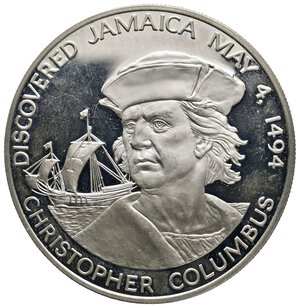 obverse: JAMAICA - 10 Dollars argento 1975