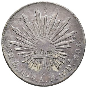 obverse: MESSICO - 8 Reales argento 1894
