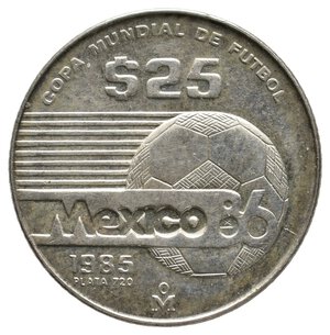 obverse: MESSICO - 25 Pesos argento 1985 Mexico 86