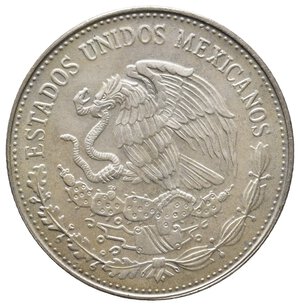 reverse: MESSICO - 50 Pesos argento 1985 Mexico 86