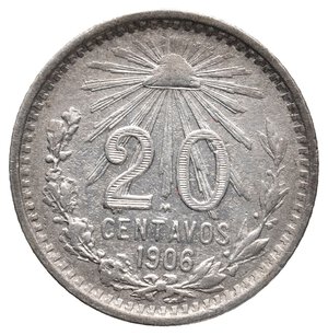 obverse: MESSICO - 20 Centavos argento 1906