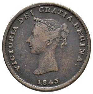 reverse: NEW BRUNSWICK - Victoria Queen - Half Penny token 1843