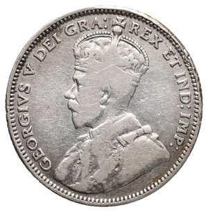 reverse: NEW FOUNDLAND - George V - 20 Cents argento 1912