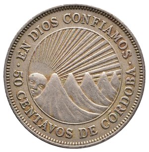 obverse: NICARAGUA - 50 Centavos de Cordoba 1939