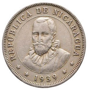 reverse: NICARAGUA - 50 Centavos de Cordoba 1939