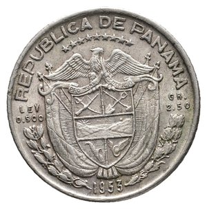 reverse: PANAMA - 1/10 De Balboa argento 1953