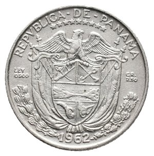 reverse: PANAMA - 1/10 De Balboa argento 1952