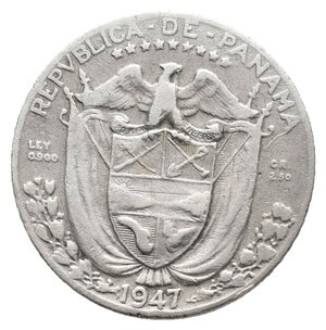 reverse: PANAMA - 1/10 De Balboa argento 1947