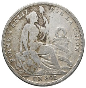 reverse: PERU - 1 Sol argento 1923