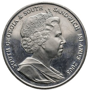 reverse: SOUTH GEORGIA & SOUTH SANDWICH ISLANDS - 2 Pounds 2003