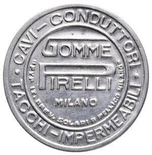 reverse: Gettone Pubblicitario Con Francobollo - Gomme Pirelli
