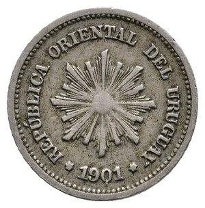 reverse: URUGUAY - 1 Centesimo 1901