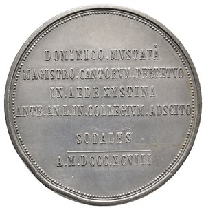 reverse: Medaglia Dominico Mustafa - 1908 diam.44 mm , colpi