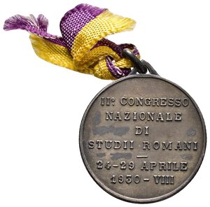 reverse: Medaglia Congresso Nazionale di Studi Romani 1930 - diam.25 mm