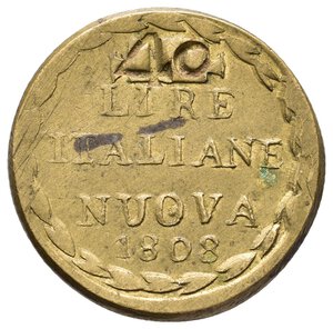 obverse: Peso Monetale 40 lire Italiane nuove