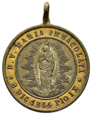 obverse: Medaglia devozionale Immacolata Concezione 1854 - diam.25 mm