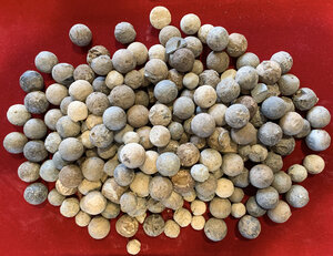 obverse: LEAD MUSKET BALLS  Europe, c. 1500-1900 AD.  Lot consisting of 212 musket bullets and bullet parts of various shapes and sizes