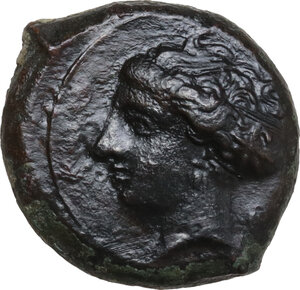 obverse: Syracuse.  Second Democracy (466-405 BC).. AE Hemilitron, c. 405-375 BC