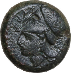 obverse: Syracuse.  Dionysios I (405-367 BC).. AE Litra, 409-395 BC