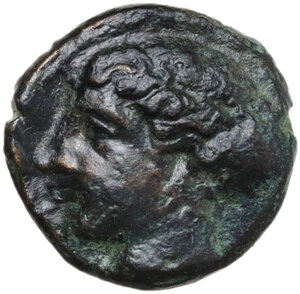 obverse: Syracuse.  Second Democracy (466-405 BC).. AE Hemilitra, c. 405-400 BC