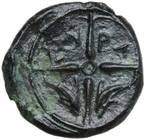 reverse: Syracuse.  Second Democracy (466-405 BC).. AE Hemilitra, c. 405-400 BC
