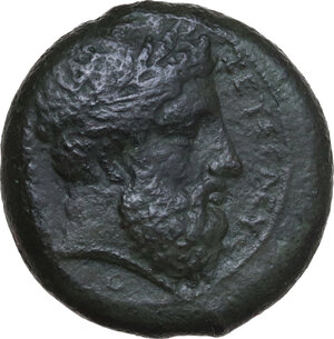 obverse: Syracuse.  Timoleon and the Third Democracy (344-317 BC).. AE Hemidrachm. Timoleontic Symmachy coinage, c. 343-339/8 BC
