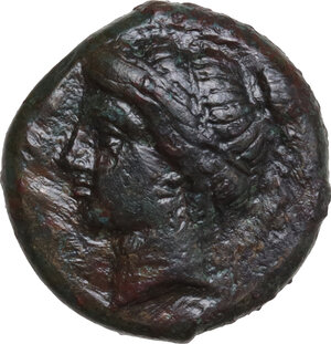 obverse: Syracuse.  Timoleon and the Third Democracy (344-317 BC).. AE 16 mm