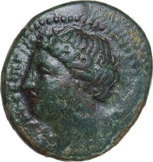 obverse: Syracuse.  Agathokles  (317-289 BC).. AE 16 mm