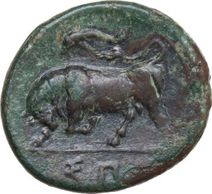 reverse: Syracuse.  Agathokles  (317-289 BC).. AE 16 mm