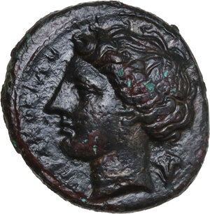 obverse: Syracuse.  Agathokles (317-289 BC).. AE 16 mm