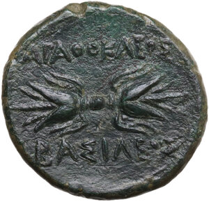 reverse: Syracuse.  Agathokles (317-289 BC).. AE Litra, c. 295 BC