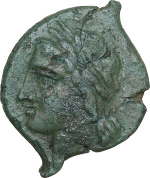 obverse: Syracuse.  Hiketas II (287-278 BC).. AE 21 mm