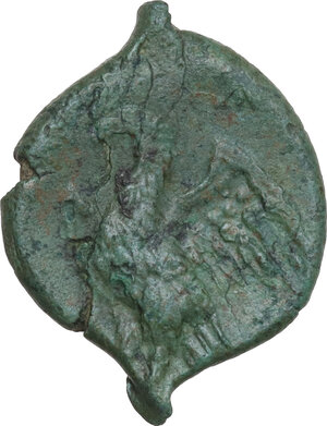 reverse: Syracuse.  Hiketas II (287-278 BC).. AE 21 mm