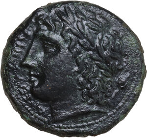obverse: Syracuse.  Hiketas II (287-278 BC).. AE 23mm