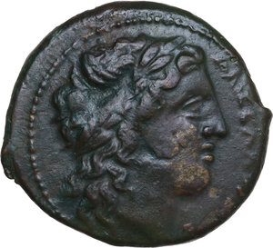 obverse: Syracuse.  Hiketas II (287-278 BC).. AE 25 mm